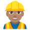 Construction Worker - Medium emoji on Emojione